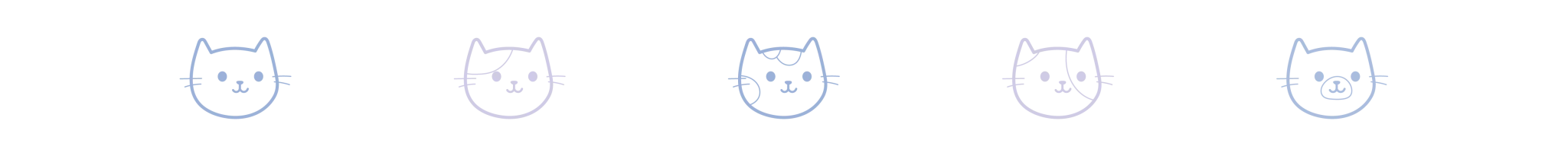 Divider cat faces 2 oct 2024